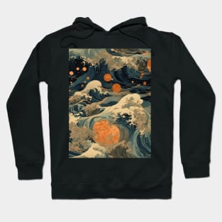 Waves mirror moon Hoodie